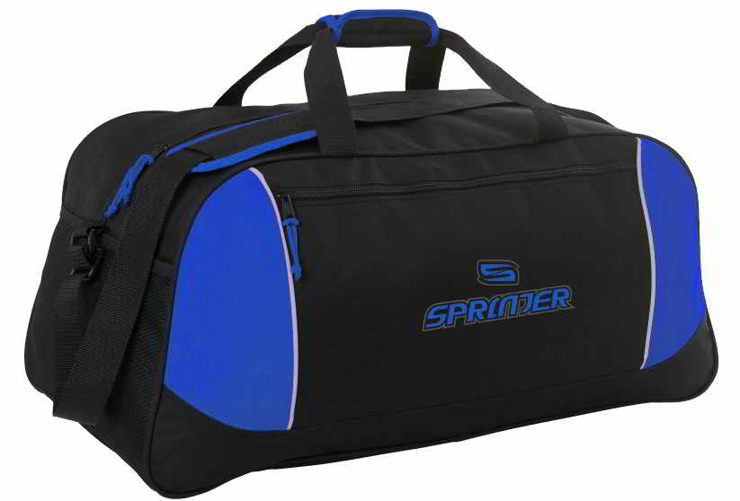 royal black sports bag